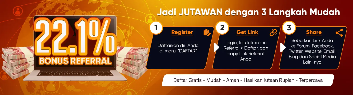 Referral AJAIBSLOTS | Bonus Referral Bagi Link AJAIBSLOTS